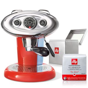 מכונת קפסולות illy x7.1 ו18 קפסולות + קופסת אחסון מתנה