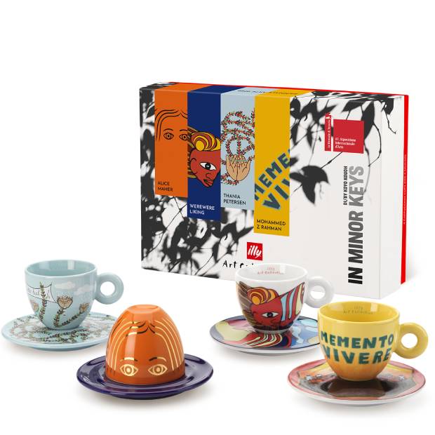 קפוצינו ביאלנה 26 illy Art Collection - ביאנאלה 26 - סט 4 ספלי קפוצ'ינו – תמונה 1